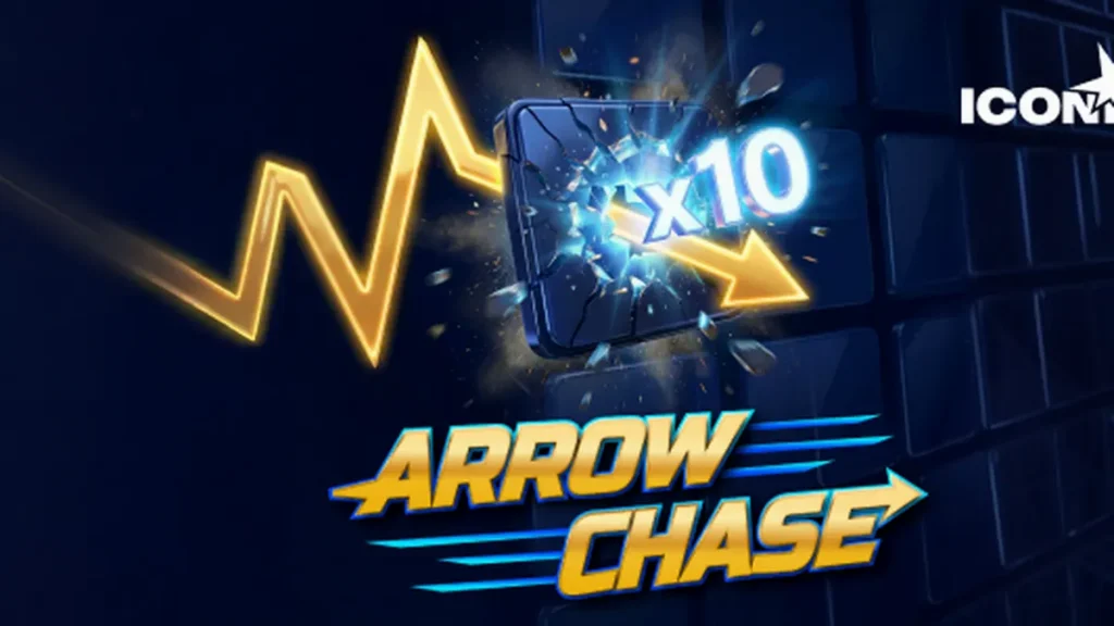 Interface vibrante e dinâmica do jogo Arrow Chase em um dispositivo móvel