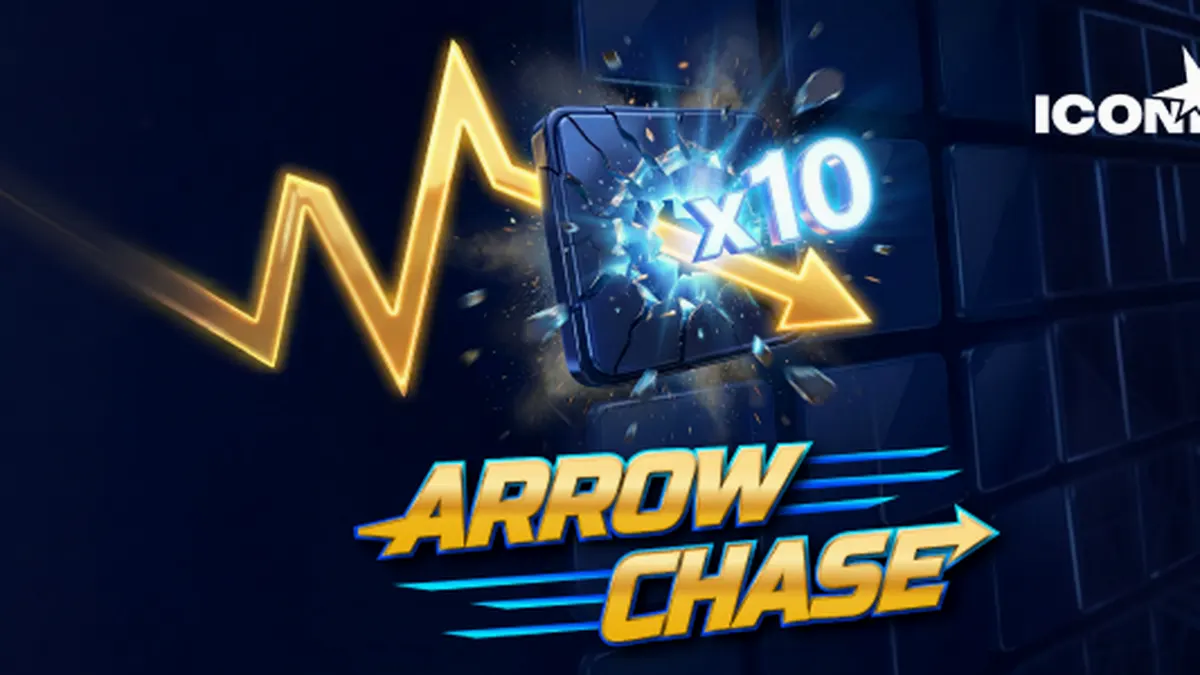 Interface vibrante e dinâmica do jogo Arrow Chase em um dispositivo móvel