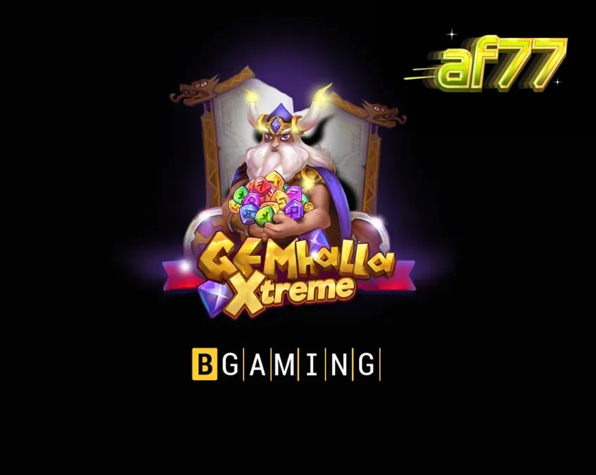 Thor em um cenário épico de mitologia nórdica no jogo Gemhalla Xtreme